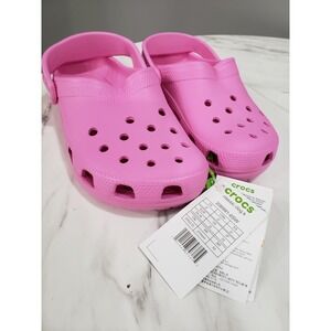 HAS SOME CRUSHING ON TOP! Crocs‎ 206991 SIZE 2 Classic Clog Limeade Kid clogs